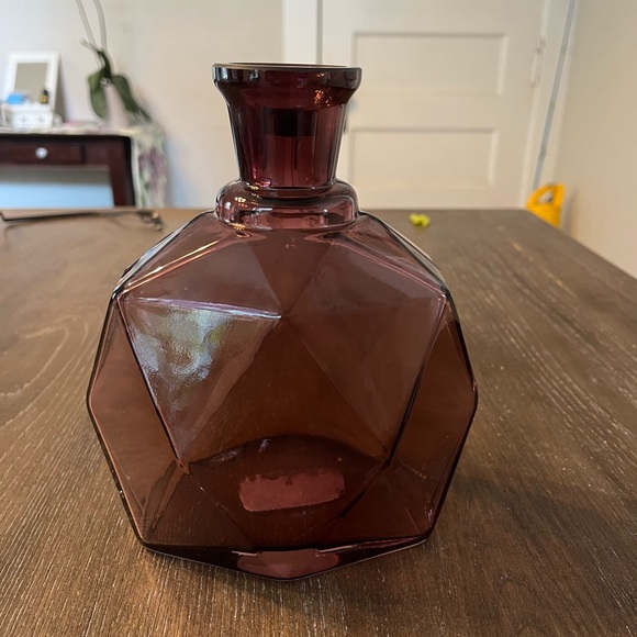 KROSNO POLAND UNIQUE DESIGN ART GLASS VASE PURPLE - Picture 3 of 7